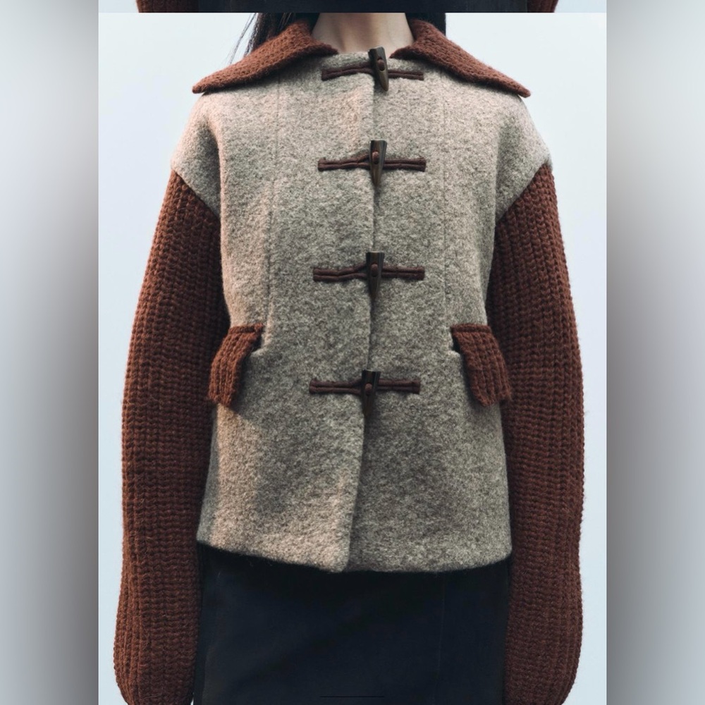 Wool Blend Toggle Jacket - Picture 3 of 8